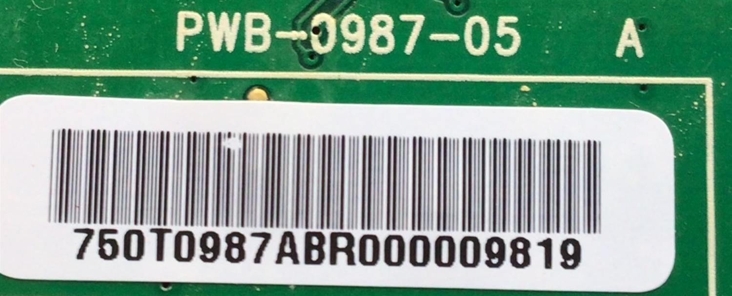 MAIN PARA MONITOR EMACHINES / NUMERO DE PARTE 750T0987A / PWB-0987-05 / MODELO E17T6W - Imagen 3